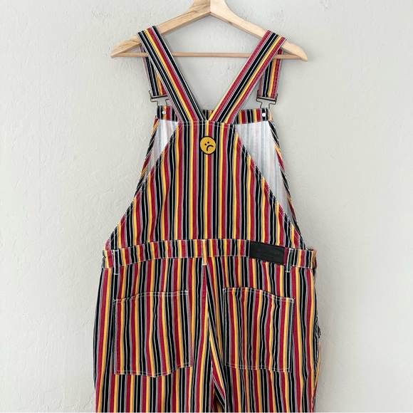 Lazy Oaf Fine Line Striped Straight Leg Dungarees - Picture 7 of 15